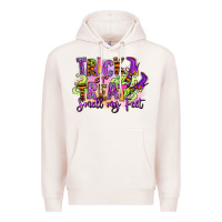 Pale Pink Trick or treat smell my feet Premium Hoodie - RanaPortraitStore
