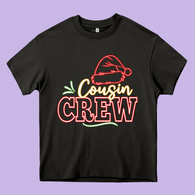 Cousin Crew Heavy Core Tee Designed By Cowhidedigitalart