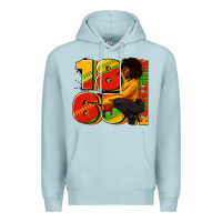 Blue Mist 1865 Juneteenth afro woman Premium Hoodie - RanaPortraitStore