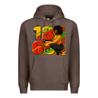 Coffee 1865 Juneteenth afro woman Premium Hoodie - RanaPortraitStore