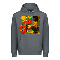 Rock 1865 Juneteenth afro woman Premium Hoodie - RanaPortraitStore