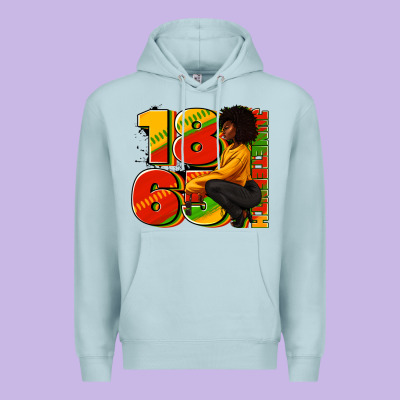 Premium Hoodie 1865 Juneteenth afro woman