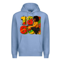 Colony Blue 1865 Juneteenth afro woman Premium Hoodie - RanaPortraitStore