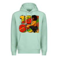 Seafoam 1865 Juneteenth afro woman Premium Hoodie - RanaPortraitStore