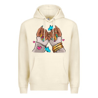 Sandshell Afro woman nail art Premium Hoodie - RanaPortraitStore