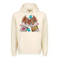 Tofu Afro woman nail art Premium Hoodie - RanaPortraitStore