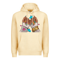 Pina Colada Afro woman nail art Premium Hoodie - RanaPortraitStore