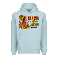 Blue Mist Afro American black mother leader queen Premium Hoodie - RanaPortraitStore