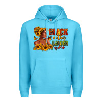 Ocean Blue Afro American black mother leader queen Premium Hoodie - RanaPortraitStore