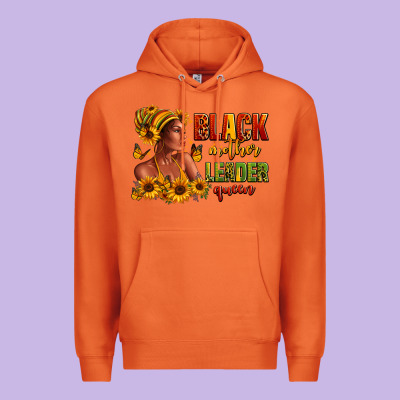Afro American Black Mother Leader Queen Premium Hoodie Designed By Ranaportraitstore