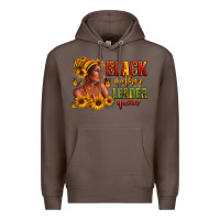 Coffee Afro American black mother leader queen Premium Hoodie - RanaPortraitStore