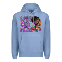 Colony Blue A queen will always turn pain into power Premium Hoodie - RanaPortraitStore