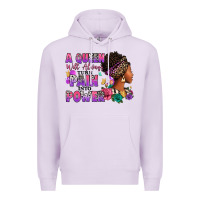 Lilac A queen will always turn pain into power Premium Hoodie - RanaPortraitStore