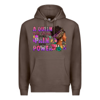 Coffee A queen will always turn pain into power Premium Hoodie - RanaPortraitStore