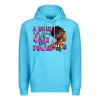 Ocean Blue A queen will always turn pain into power Premium Hoodie - RanaPortraitStore