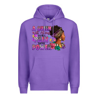 Purple A queen will always turn pain into power Premium Hoodie - RanaPortraitStore