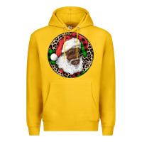 Lemon Afro Santa Christmas Premium Hoodie - RanaPortraitStore
