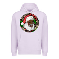 Lilac Afro Santa Christmas Premium Hoodie - RanaPortraitStore