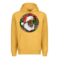 Mustard Afro Santa Christmas Premium Hoodie - RanaPortraitStore