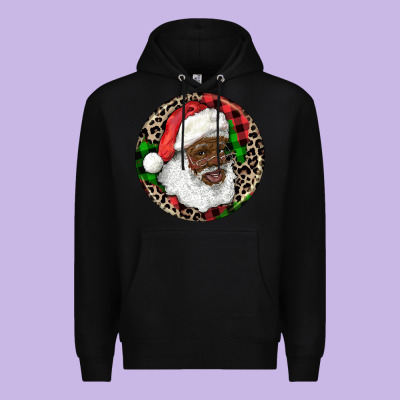 Afro Santa Christmas Premium Hoodie Designed By Ranaportraitstore