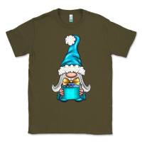 Army Green winter gnome with gift Classic Tee - BundleAndBundleShop
