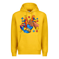 Lemon Autism afro girl sneakers Premium Hoodie - RanaPortraitStore
