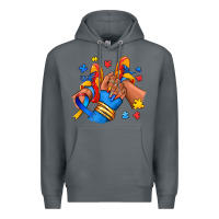 Rock Autism afro girl sneakers Premium Hoodie - RanaPortraitStore