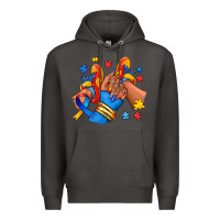 Smoke Autism afro girl sneakers Premium Hoodie - RanaPortraitStore