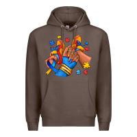 Coffee Autism afro girl sneakers Premium Hoodie - RanaPortraitStore