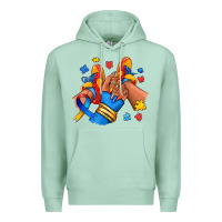 Seafoam Autism afro girl sneakers Premium Hoodie - RanaPortraitStore