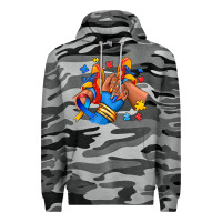 Slate Camo Autism afro girl sneakers Premium Hoodie - RanaPortraitStore