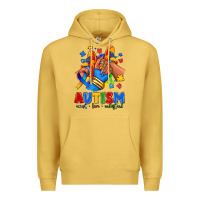 Antique Gold Autism accept love understand afro girl sneakers Premium Hoodie - RanaPortraitStore