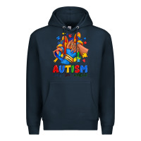 Navy Autism accept love understand afro girl sneakers Premium Hoodie - RanaPortraitStore