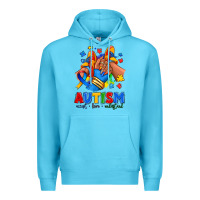 Ocean Blue Autism accept love understand afro girl sneakers Premium Hoodie - RanaPortraitStore