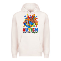 Pale Pink Autism accept love understand afro girl sneakers Premium Hoodie - RanaPortraitStore