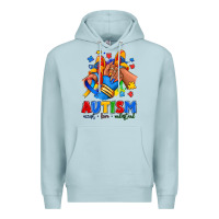 Blue Mist Autism accept love understand afro girl sneakers Premium Hoodie - RanaPortraitStore