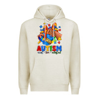 Oatmeal Heather Autism accept love understand afro girl sneakers Premium Hoodie - RanaPortraitStore