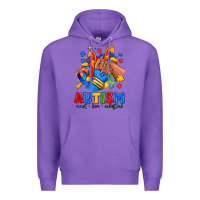 Purple Autism accept love understand afro girl sneakers Premium Hoodie - RanaPortraitStore