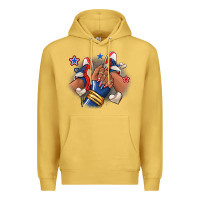 Antique Gold Baseball afro girl sneakers Premium Hoodie - RanaPortraitStore