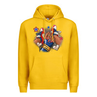Lemon Baseball afro girl sneakers Premium Hoodie - RanaPortraitStore