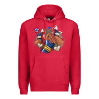 Cardinal Baseball afro girl sneakers Premium Hoodie - RanaPortraitStore