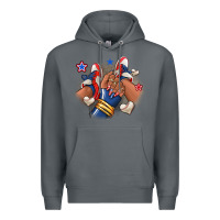 Rock Baseball afro girl sneakers Premium Hoodie - RanaPortraitStore
