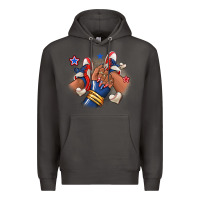 Smoke Baseball afro girl sneakers Premium Hoodie - RanaPortraitStore