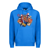 True Royal Baseball afro girl sneakers Premium Hoodie - RanaPortraitStore