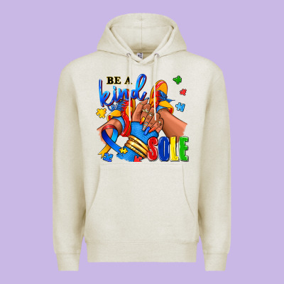 Be A Kind Sole Autism Afro Girl Sneakers Premium Hoodie Designed By Ranaportraitstore