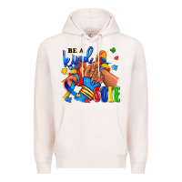 Pale Pink Be a kind sole Autism afro girl sneakers Premium Hoodie - RanaPortraitStore