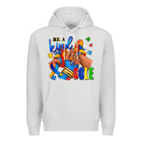 Dove Grey Be a kind sole Autism afro girl sneakers Premium Hoodie - RanaPortraitStore
