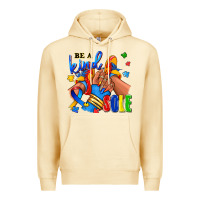 Pina Colada Be a kind sole Autism afro girl sneakers Premium Hoodie - RanaPortraitStore