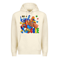 Sandshell Be a kind sole Autism afro girl sneakers Premium Hoodie - RanaPortraitStore
