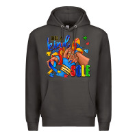 Smoke Be a kind sole Autism afro girl sneakers Premium Hoodie - RanaPortraitStore